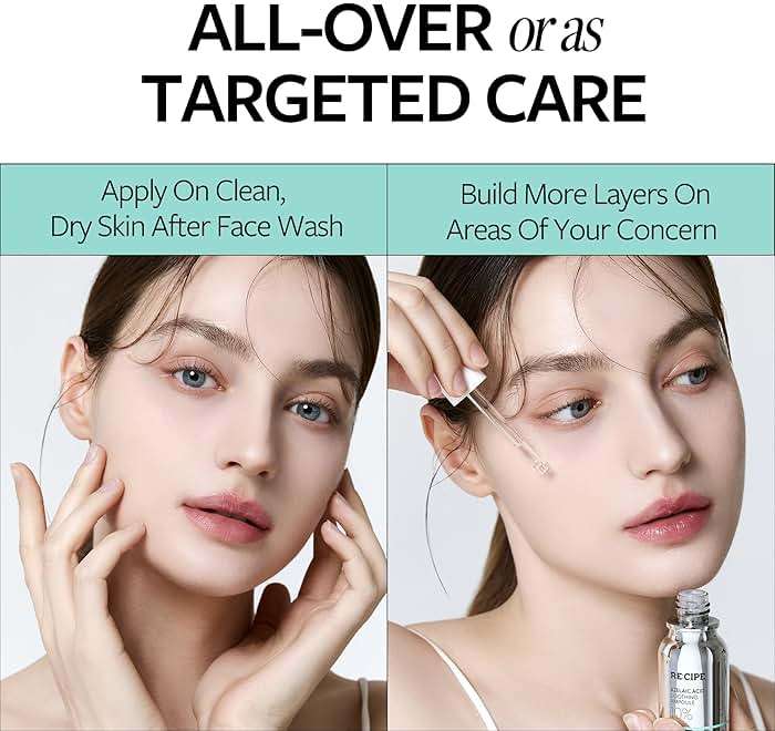RECIPE Azelaic Acid 10 Soothing Ampoule - Soothing Serum, Facial Serum for Sensitive skin - Korean Skincare for Mild Breakouts (1.01 fl oz) - Image 6