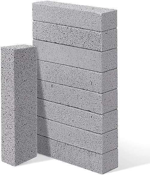 ZUFECY 10pc Pumice Stone for Toilet Bowl Clean, Toilet Bowl Stain Cleanning Stone, Pumice Stone Cleaner Tool for Bathroom, Sink, Grill & Pool Surfaces - Image 1