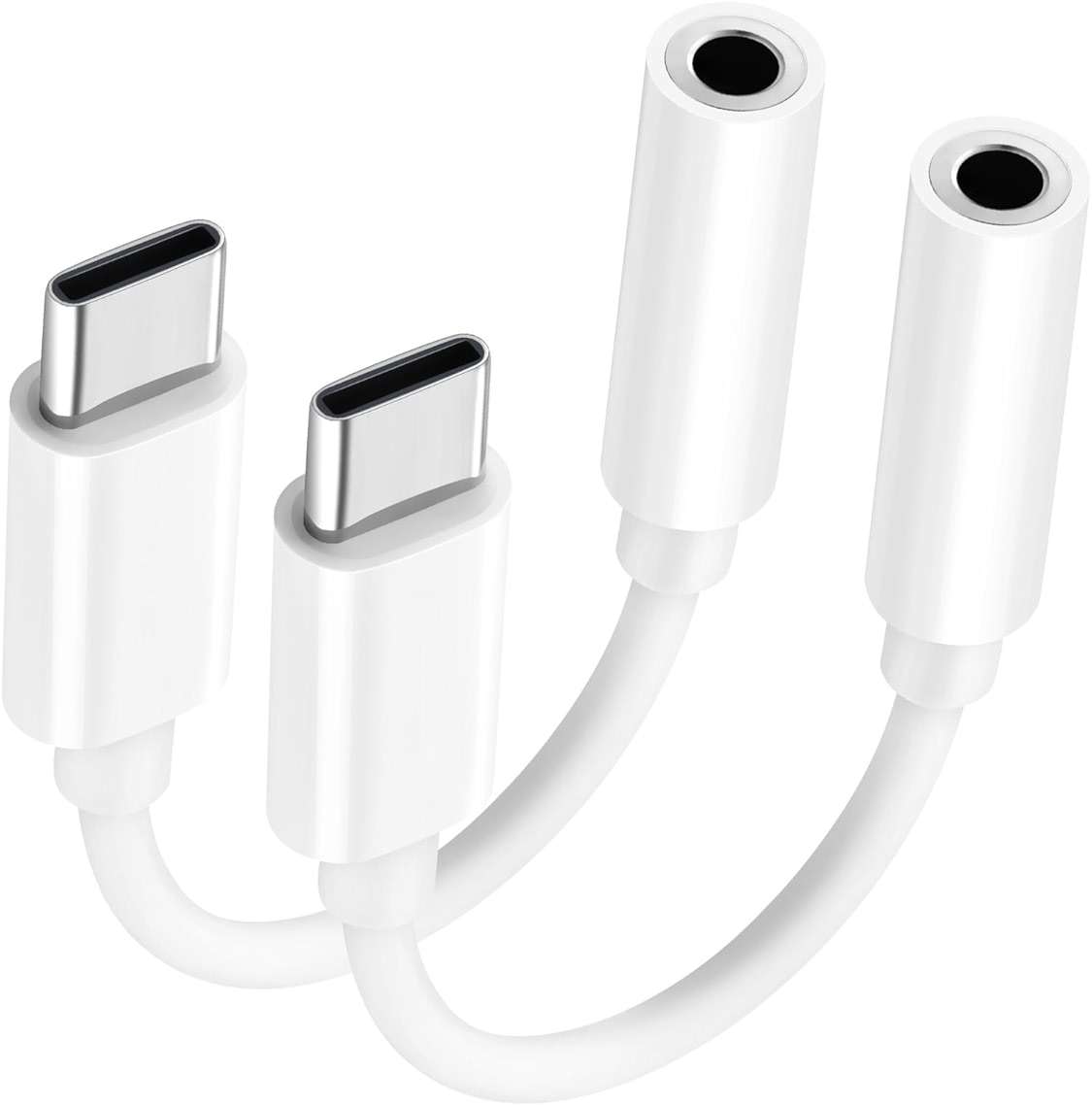 USB C to 3.5mm Audio Adapter - Headphone Jack Adapter for iPhone 16/16 Pro/15/15 Pro/Pro Max/Plus, Type C Aux Dongle Cable Cord Compatible with iPad, MacBook, Samsung Galaxy S24/S23/S22/S21Ultra - Image 1