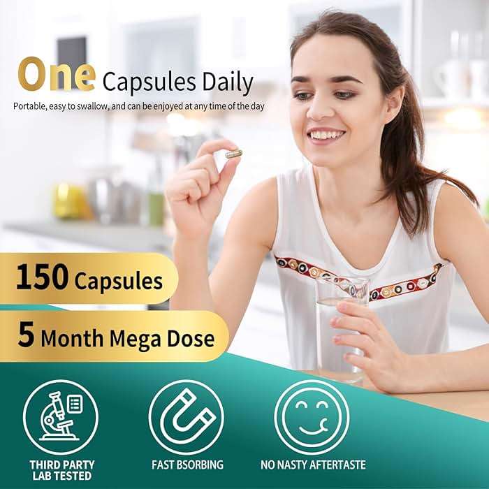 Irish sea moss capsules,organic sea moss supplement for energy and fatigue,seamoss black seed oil ashwagandha burdock root organic Mineral Complex for Gut health, skin, and joints - 150 Count - Image 5