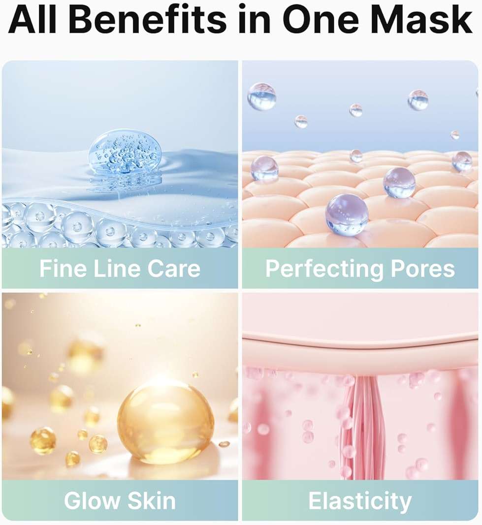 ROOTIO Vegan Collagen Deep Boosting Mask, Hydrating Overnight Face Mask, Pore Minimizing, Elasticity, Firming, Sleeping Hydrogel Mask for glass skin, Korean Skincare (1.41oz x 1ea) - Image 3