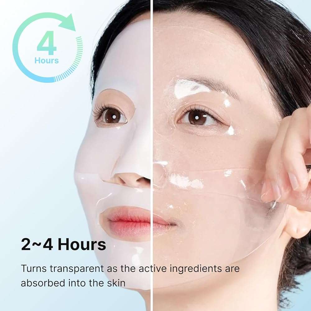 ROOTIO Vegan Collagen Deep Boosting Mask, Hydrating Overnight Face Mask, Pore Minimizing, Elasticity, Firming, Sleeping Hydrogel Mask for glass skin, Korean Skincare (1.41oz x 1ea) - Image 4