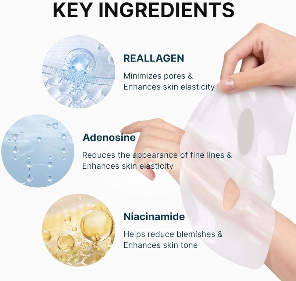 ROOTIO Vegan Collagen Deep Boosting Mask, Hydrating Overnight Face Mask, Pore Minimizing, Elasticity, Firming, Sleeping Hydrogel Mask for glass skin, Korean Skincare (1.41oz x 1ea) - Image 6