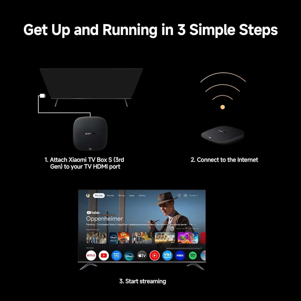 Xiaomi TV Box S 3rd Gen - 4K UHD, Google TV, 32GB Memory, Dolby Vision & Atmos, WiFi 6, HDMI 2.1, Fast Streaming, Compact and Powerful - Image 8