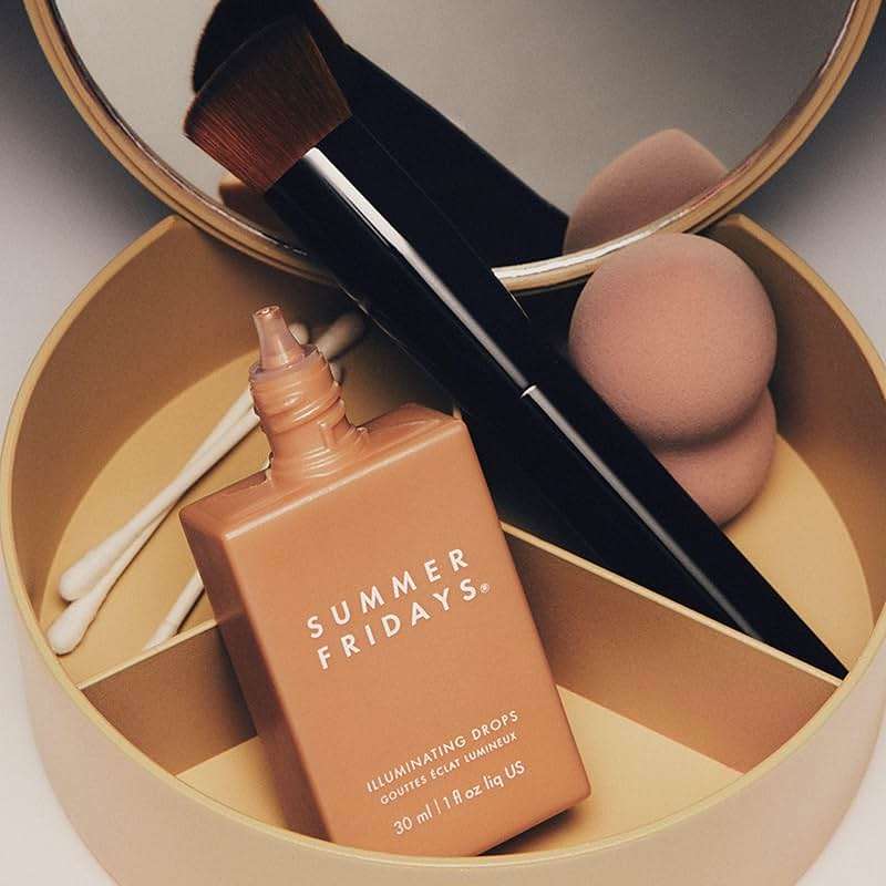 Summer Fridays Illuminating Drops - Hydrating Serum-Like Formula with Hyaluronic Acid - Dewy Summer Makeup with Skincare Benefits - Help Support a Healthy Skin Barrier (1 Fl Oz) - Image 6