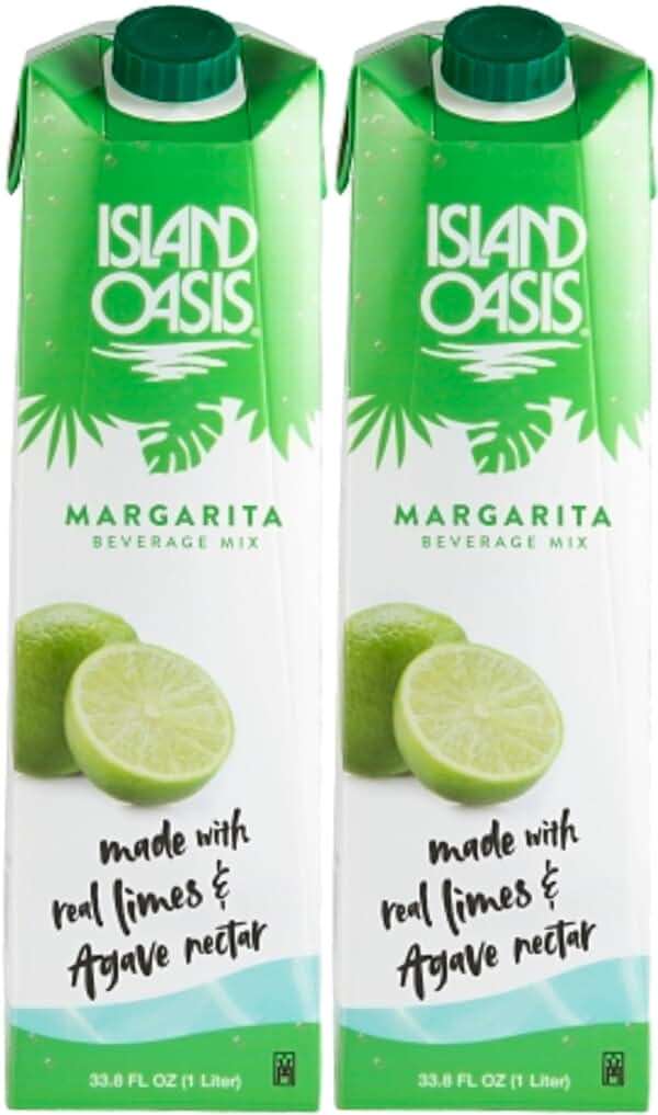 Island Oasis Margarita Beverage Mix, 1 Liter (Pack of 2) - Image 1
