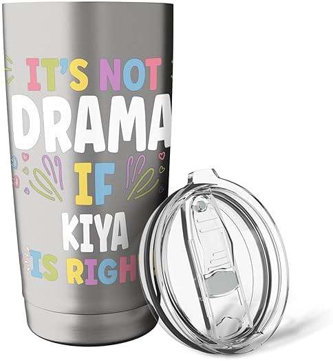 KIYA Personalized Women's Gift Custom KIYA Stainless Steel Insulated Tumbler - Image 6