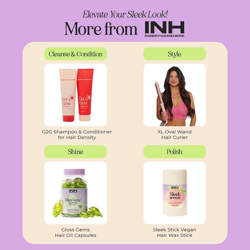 INH Hair Gloss Gems - Lightweight Hair Oil Perfume Capsules for Dry, Damaged, or Frizzy Strands, Smoothing Anti Frizz Shine Serum with Argan & Batana Oil, Vegan Leave In Treatment, 35 Capsules - Image 6