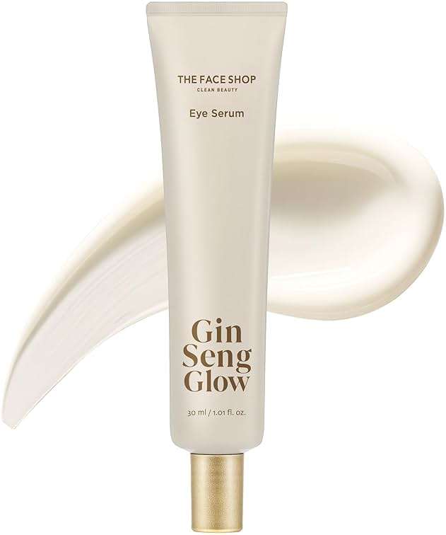 The Face Shop Ginseng Glow Eye Serum - Reduces Visible Dark Circles & Wrinkles, with Korean Ginseng, Retinol, Anti Aging, Korean Skincare, 30ml / 1.01 fl. oz. - Image 1