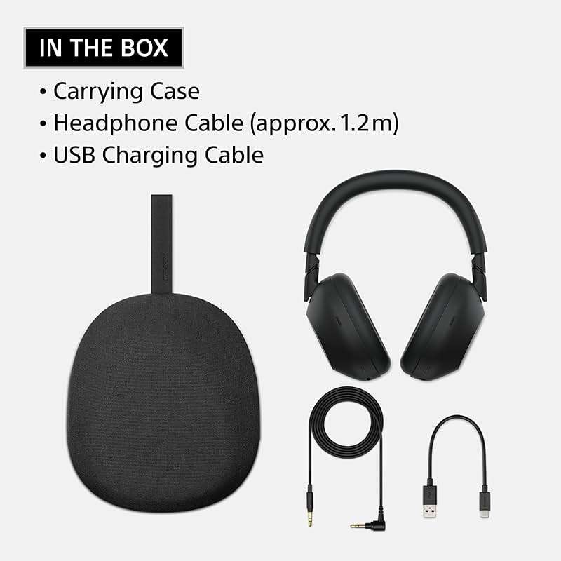 Sony WH-1000XM6 The Best Noise Canceling Wireless Headphones, HD NC Processor QN3, 12 Microphones, Adaptive NC Optimizer, Mastered by Engineers, Studio-Quality, 30-Hour Battery, Black - Image 10