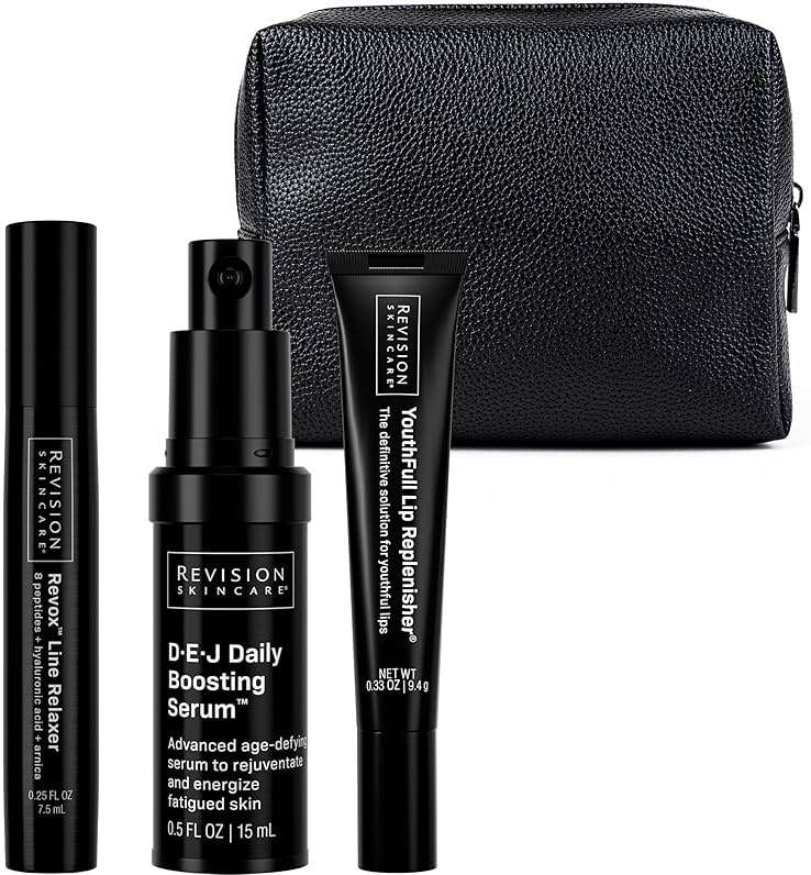 Revision Skincare Injection Perfection Regimen, Enhances Neurotoxin & Filler Results, Reduces Fine Lines & Wrinkles, Boosts Skin Firmness & Radiance, Hydrates Lips, 3-Step Anti-Aging Treatment - Image 1
