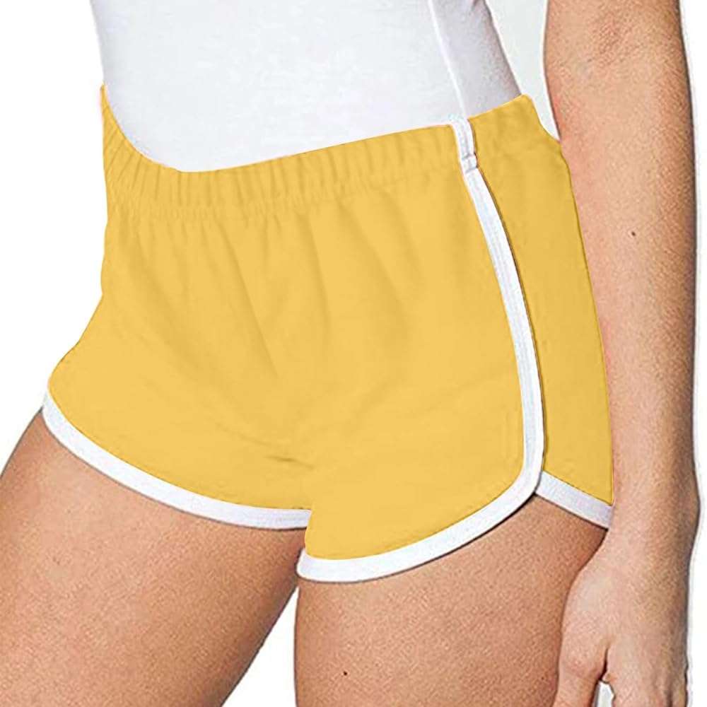 3 Pack Women's Dolphin Running Workout Shorts, Fashion Summer Lounge Short Pants Elastic Waist Athletic Yoga Shorts - Image 2