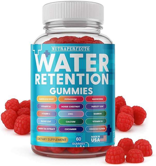 NutraPerfecto Water Retention Diuretic Gummies for Bloating & Swelling Relief – Detox, Digestive Support with Dandelion Root, Potassium, Magnesium, Vitamin B6, Horse Chestnut, Parsley Leaf & More - Image 1