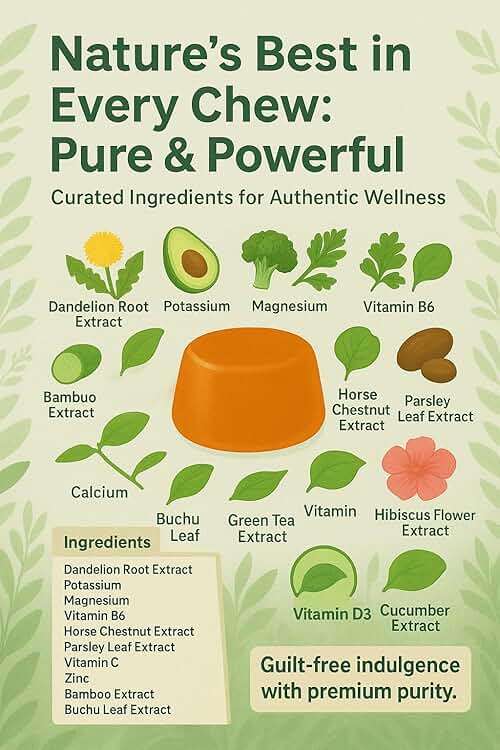 NutraPerfecto Water Retention Diuretic Gummies for Bloating & Swelling Relief – Detox, Digestive Support with Dandelion Root, Potassium, Magnesium, Vitamin B6, Horse Chestnut, Parsley Leaf & More - Image 4