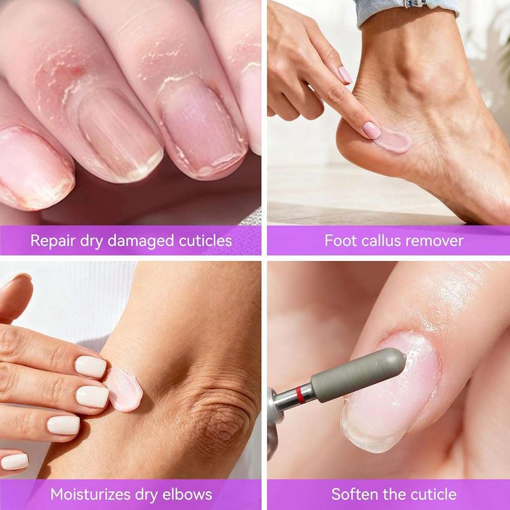 Gelike EC Nail Care Cuticle Softener: Organic Cuticle Remover Cream - Natural Moisturizer Nourish Balm - Rich Vitamin E Spa for Dry Skin - Rose Scent for Woman - Image 6