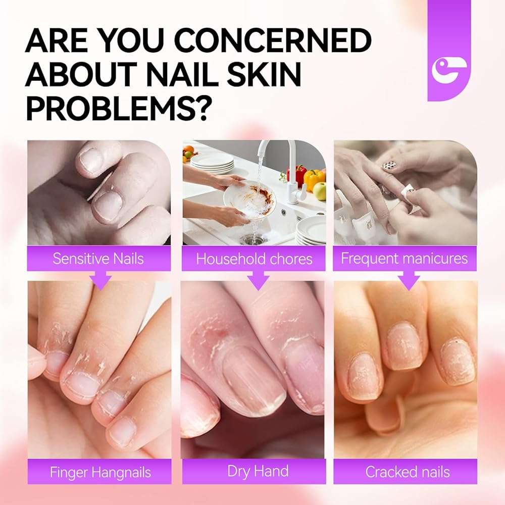 Gelike EC Nail Care Cuticle Softener: Organic Cuticle Remover Cream - Natural Moisturizer Nourish Balm - Rich Vitamin E Spa for Dry Skin - Rose Scent for Woman - Image 7