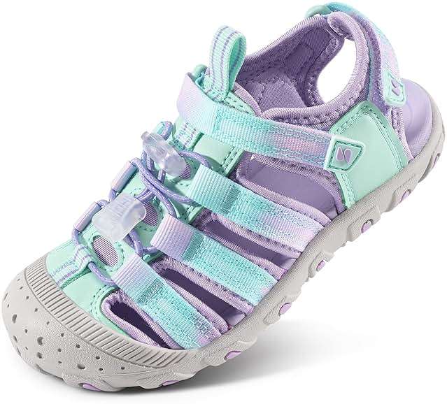 Stelle Girls Sport Water Sandals Kids Hiking Sandals Boys Summer Outdoor Beach Closed-Toe Athletic Shoes for Toddler/Little/Big Kids - Image 1