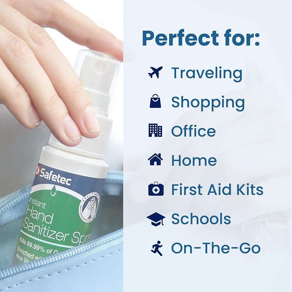 Safetec 2 oz. Hand Sanitizer Spray (24/case) - Image 7