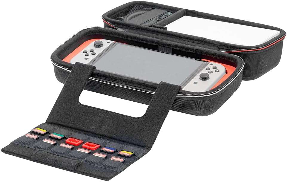 R.D.S. INDUSTRIES, INC. - Game Traveler Deluxe Licensed System Case for Nintendo Switch, Nintendo Switch 2, OLED, Black Medium (NS230) - Image 4