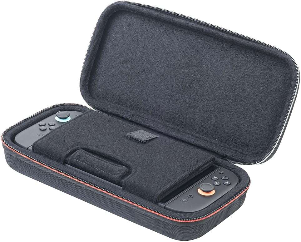 R.D.S. INDUSTRIES, INC. - Game Traveler Deluxe Licensed Travel Case for Nintendo Switch, Nintendo Switch 2, OLED, Black Small (NS241) - Image 3
