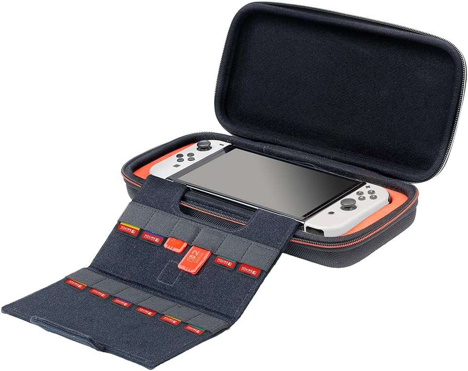 R.D.S. INDUSTRIES, INC. - Game Traveler Deluxe Licensed Travel Case for Nintendo Switch, Nintendo Switch 2, OLED, Black Small (NS241) - Image 4