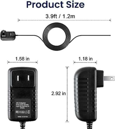 Jytyto 12V Replacement Adapter for Zima Dental Pod Ultrasonic Retainer Cleaner Machine Model:SG-120150020AU SG120150020AU DC12V 12VDC - Image 3