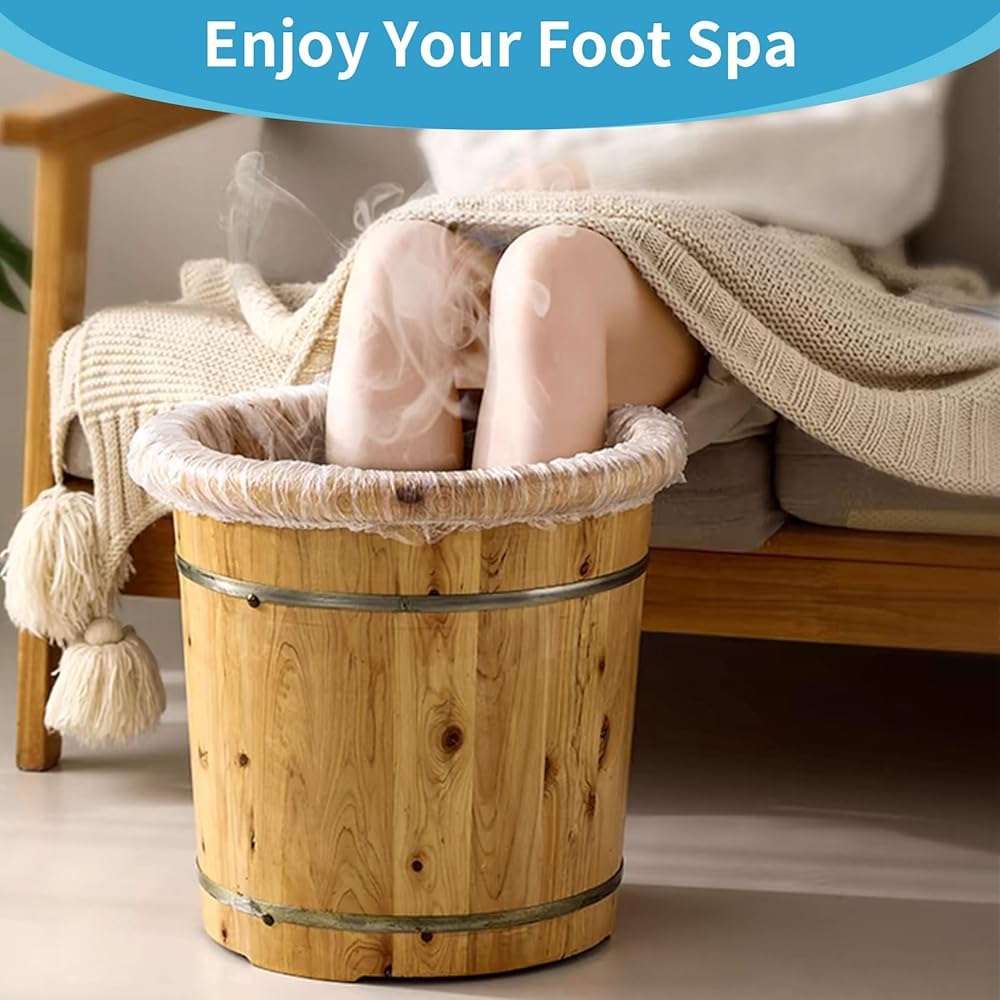 RAQEHO 25PCS Pedicure Liners Disposable - Plastic Footsie Footbath Foot Soak Bath Spa Pedicure Bowl Liners Disposable Covers Bags for Feet Basin Soaking Bucket Tub Productos Para Pedicura Spa Supplies - Image 5