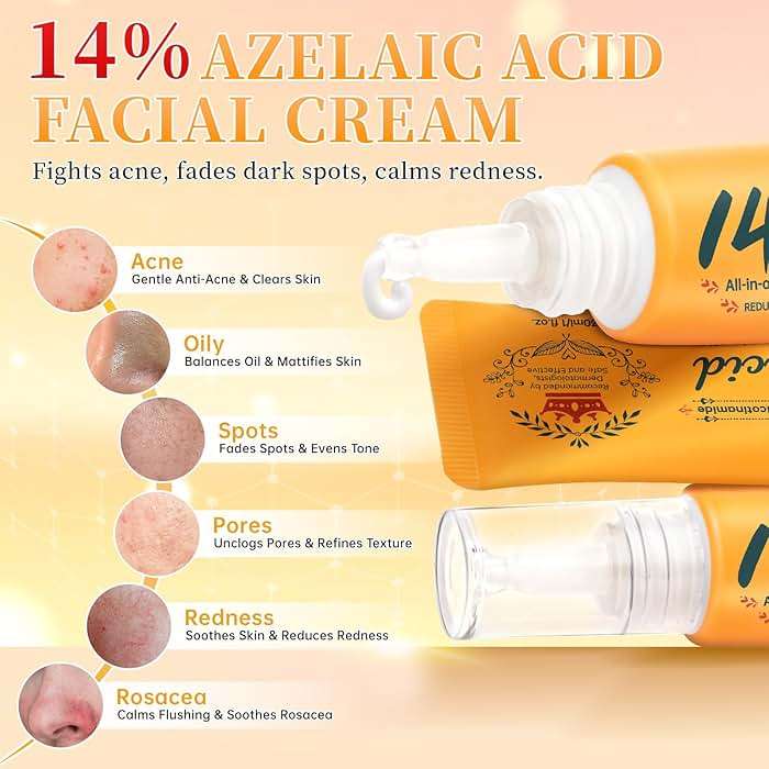 CHANGARLOAD Daily Azelaic Acid Facial Cream, Oil Control & Mild Skin Care, 1oz - Image 2