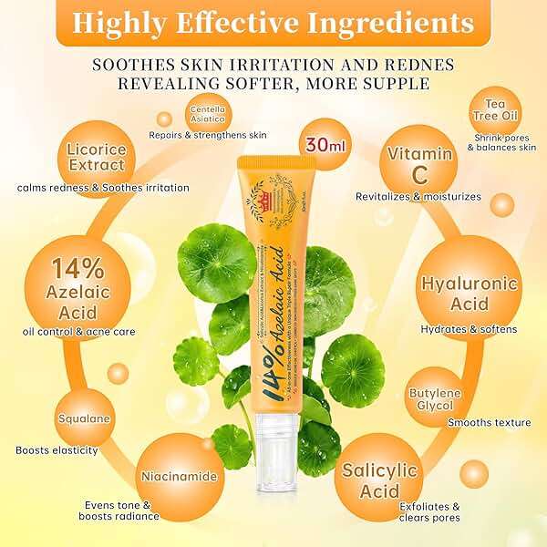CHANGARLOAD Daily Azelaic Acid Facial Cream, Oil Control & Mild Skin Care, 1oz - Image 4