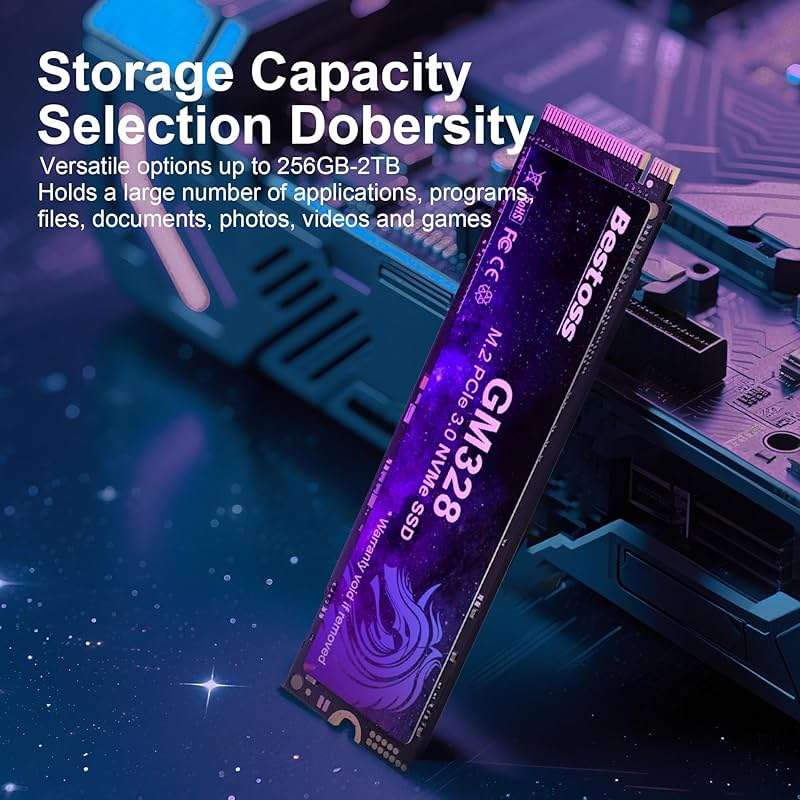 2TB NVMe M.2 2280 SSD, PCIe Gen3 3D NAND Internal Solid State Drive, Dynamic SLC Cache, Up to 3500MB/s, For Students, Office Work, Gaming, Home Entertainment, Compatible with Desktop or Laptop GM328 - Image 5