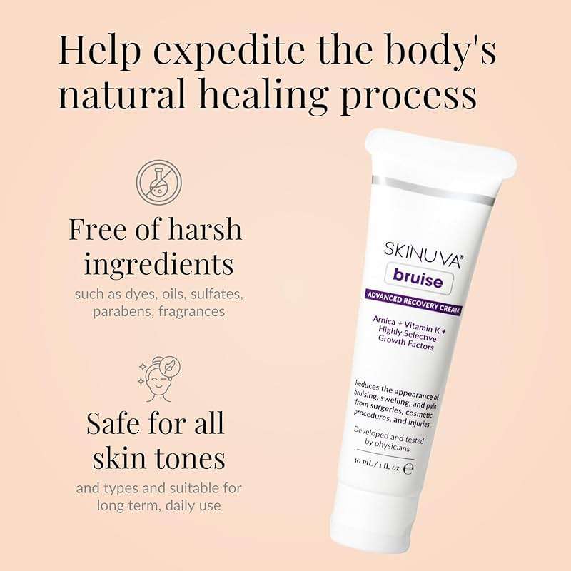 Skinuva® Bruise Advanced Recovery Cream - Topical Bruise Cream Formulated with Growth Factors, Arnica & Vitamin K (1 oz) - Image 3