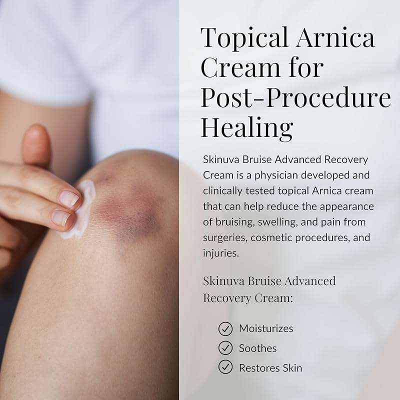 Skinuva® Bruise Advanced Recovery Cream - Topical Bruise Cream Formulated with Growth Factors, Arnica & Vitamin K (1 oz) - Image 4
