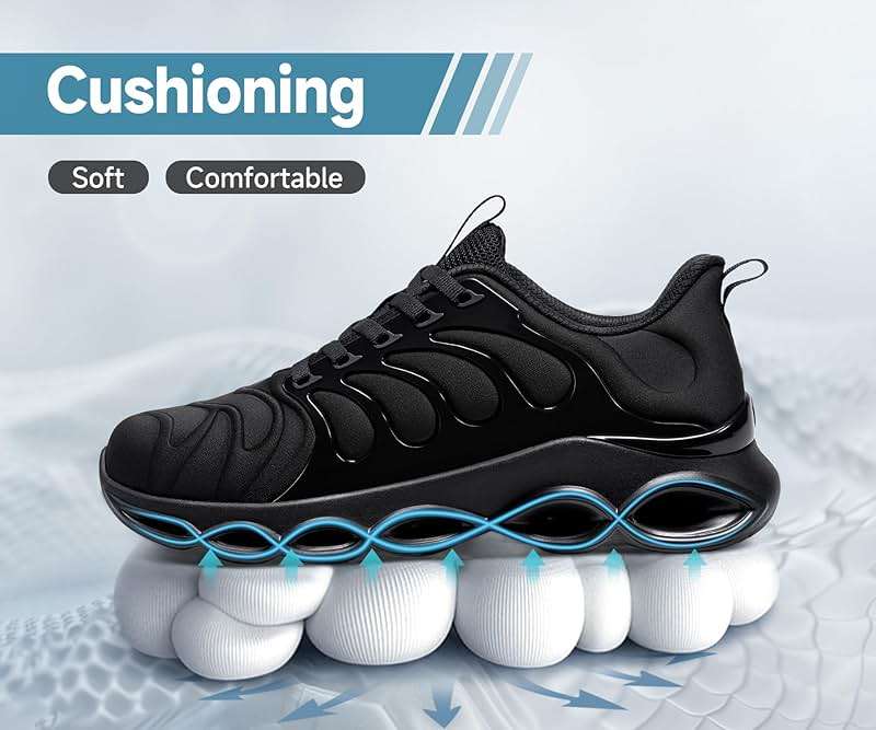 URDAR Steel Toe Shoes for Men Comfortable Safety Shoes Work Lightweight Steel Toe Sneakers Breathable Safety Sneakers Industrial Work Footwear - Image 3