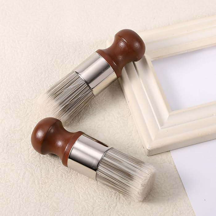 4pcs Salve Brushes for Furniture, Leather Cleaning Brush with Wood Handle and Soft Bristles Repair Cream Balm Applicator Tools for Furniture Home Leather(Salve Not Included) - Image 3