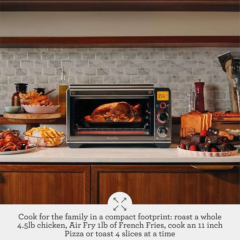 Breville Smart Oven Air Fryer Compact, Brushed Stainless Steel - Image 7