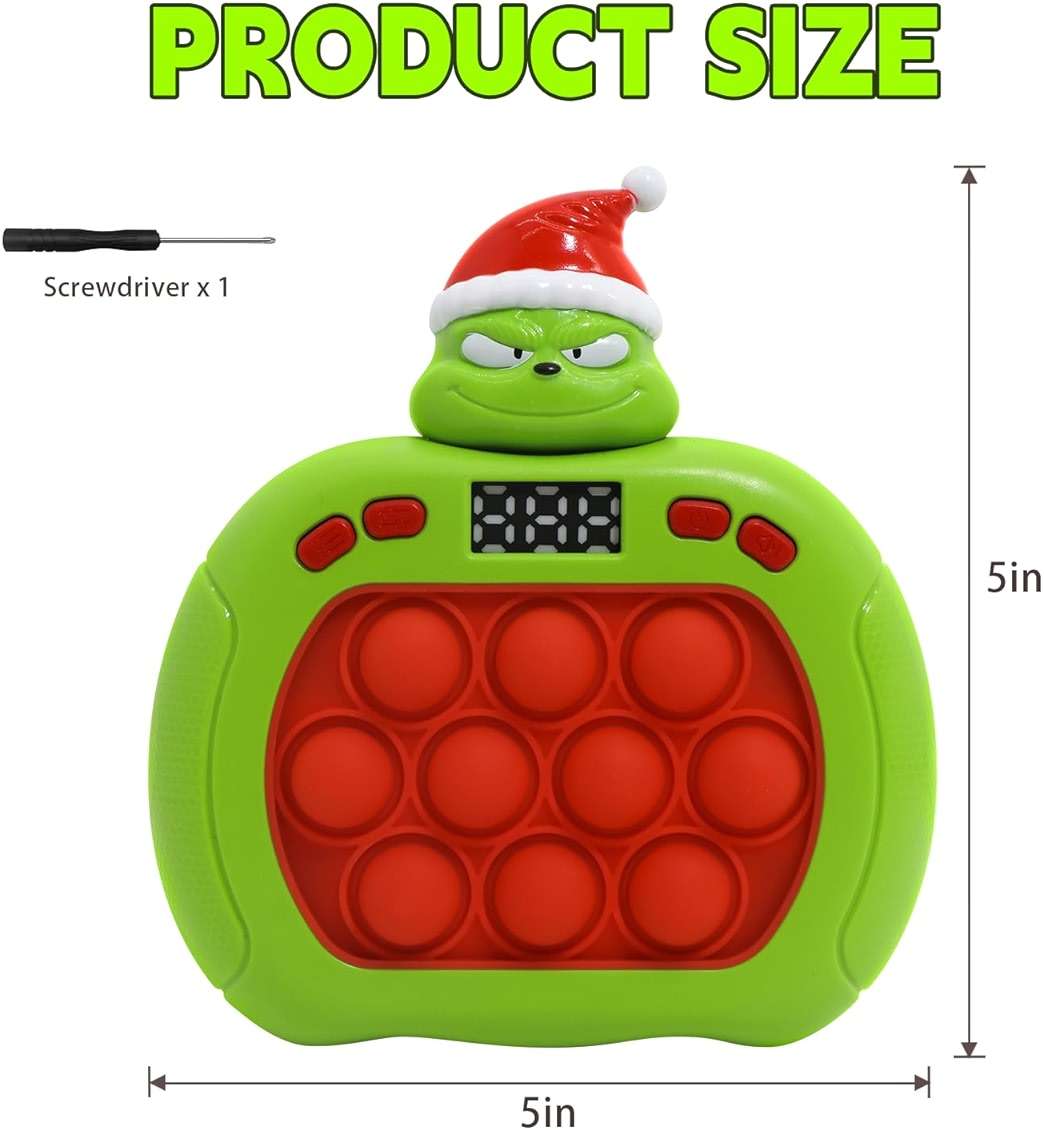 Quick Push Bubble Game,POP Toy Fast Push Game,Quick Push Pop Fidget Toys for Kids 3-12 Years Old,6 Game Mode Upgrades,Handheld Puzzle Games for Christmas,Sensory Toys (Unicorn) - Image 2