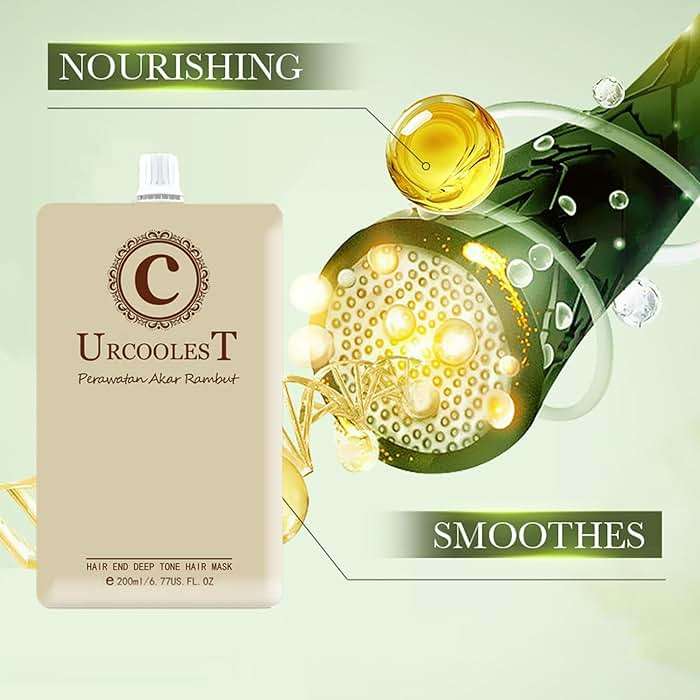 Magical Hair Mask Molecular Repair Hair Mask 200ML Advanced Molecular Deep Conditioning for Dry Hair Hair Ends Hydration Hair Root Treatment Softness Shine - Image 2