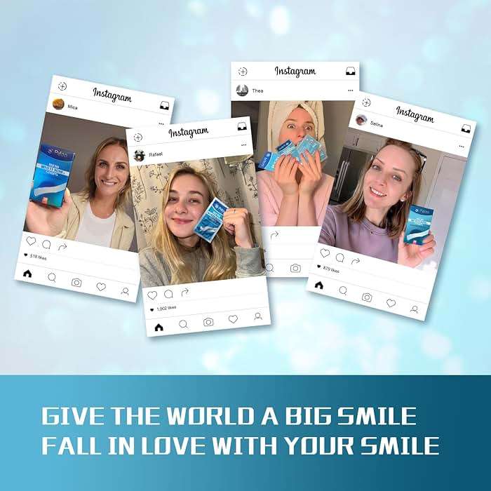 Teeth Whitening Strip 22 Treatments - Whitening Strips for Sensitive People, Fast Remove Smoking, Coffee, Wine Stains, Teeth Brightening Kit Pack of 44 Non-Slip Strips - Image 7