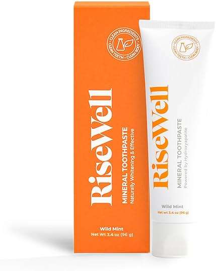 RiseWell Mineral Toothpaste - All Natural Toothpaste with Hydroxyapatite - Made in the USA, Natural SLS-Free Toothpastes - for a Stronger and Healthier Teeth, Wild Mint, 3.4 Oz - Image 1