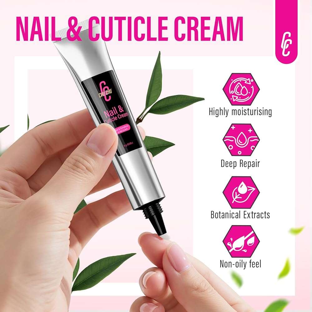 CHUCHU Nail Cuticle Strengthener Cream 15g: Natural Repair & Growth Treatment with Herbal Botanicals Complex for Men Women All Ages - Repair Dry Cracked Damaged Nails Cuticles Hangnails Care - Image 3