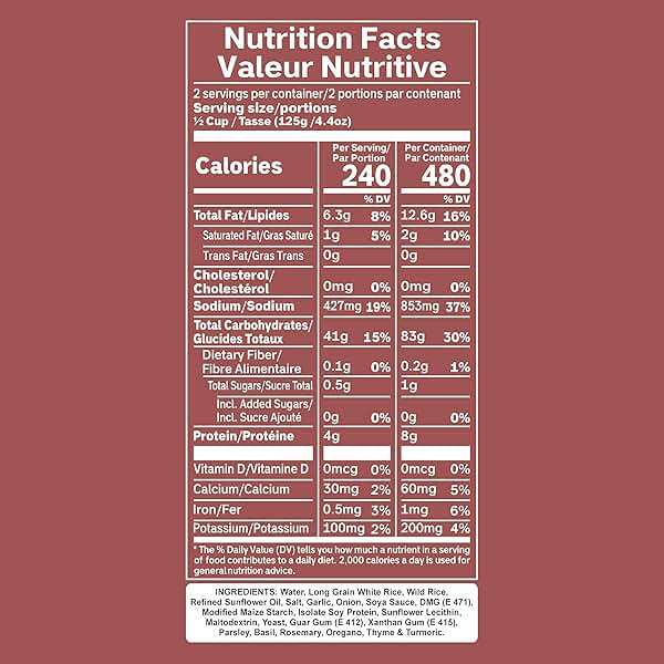 Eat Regal Long Grain & Wild Rice, Nutty & Hearty Blend, Always Fluffy, No Clump & No Kneading, Ready in 1.5 Minutes, 8g Protein, Vegan Gluten-Free Non-GMO, 8.8 oz Pack of 6 - Image 2