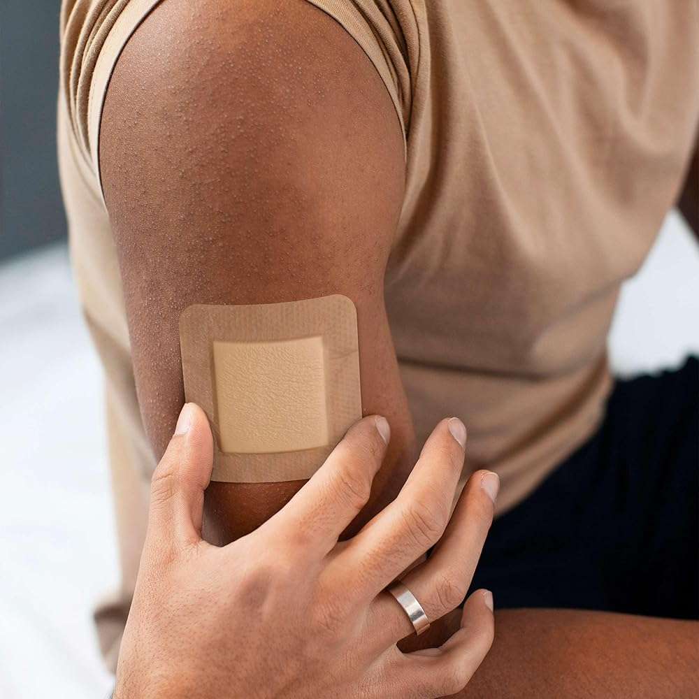 Bordered Silicone Foam Bandages - 10 3x3 Sterile Silicone Foam Dressings for Wound Care, & Dressings - Absorbent Bed Sore Protectors - Good for Sensitive Skin - Image 6