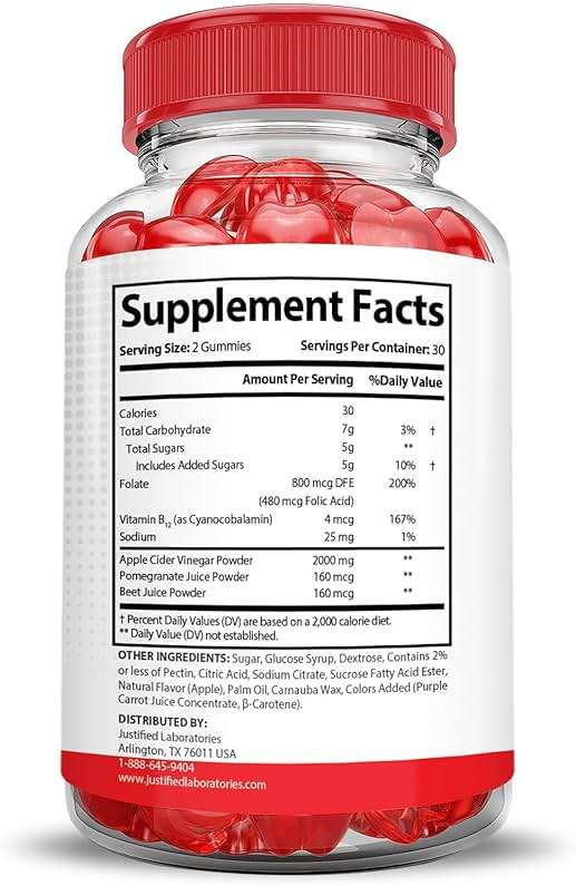 (3 Pack) Vital Pump XL Extreme 2000MG Performance Gummies Vital PumpXL Advanced Formula Formulated with Beet Juice ACV Pomegranate Powder B12 Vegan Non GMO 180 Gummys - Image 5