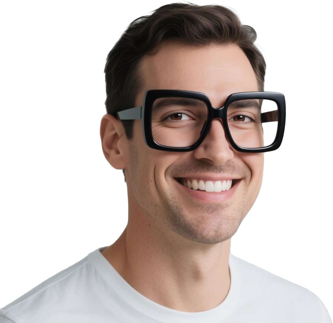 OCCI CHIARI Large Reading Glasses for Men Designer Thick Square Readers 1.0 1.25 1.50 1.75 2.0 2.25 2.50 2.75 3.0 3.5 4.0 - Image 1