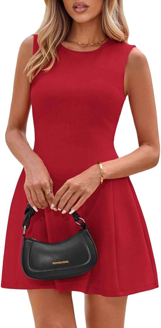 PRETTYGARDEN Summer Dresses for Women 2026 Elegant Classy Spring A Line Business Casual Work Graduation Cocktail Short Dress - Image 2