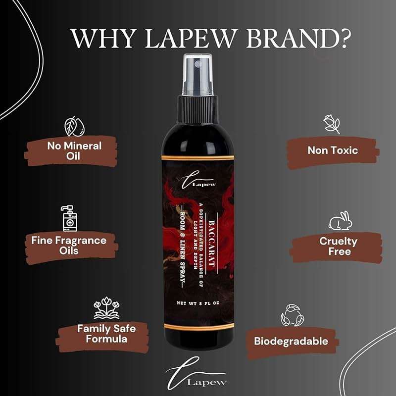 Lapew Room & Linen Spray | Fragrance Mist for Home, Car & Office | Fabric & Air Freshener | Neutralizing Mist | Made in USA | Baccarat - Image 5