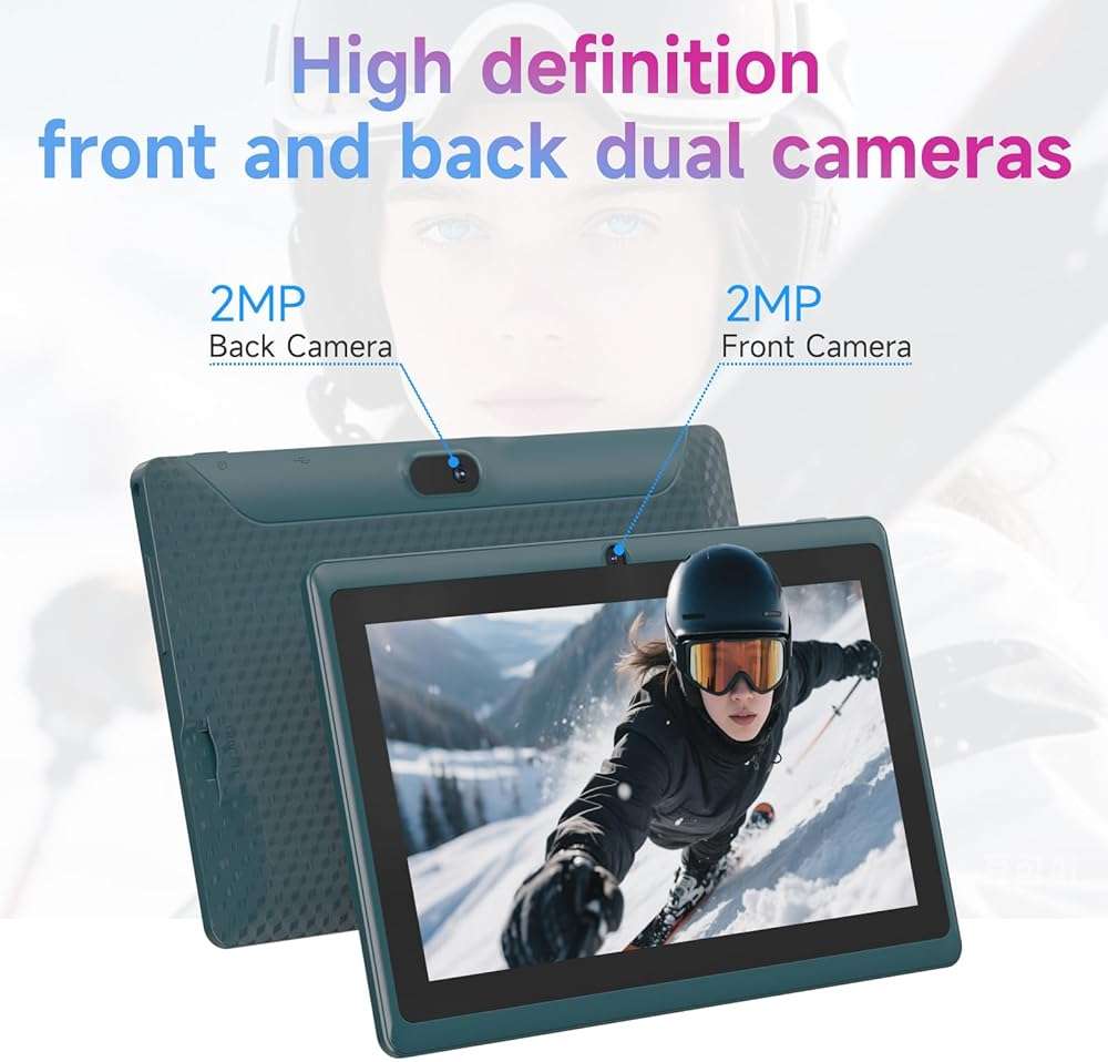 HOTTABLET Tablet 7Inch Android 14.0 with Protective Case, 8GB(3+5GB Expand) RAM+ 32GB ROM, IPS Screen, Dual Camera, Bluetooth 5.0 WiFi Tab (Navy) - Image 5