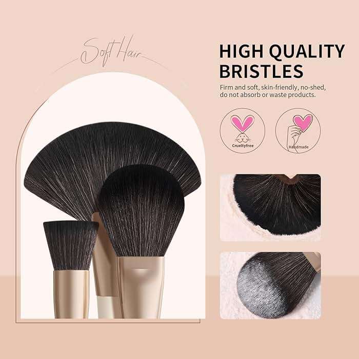 DUcare 30Pcs Professional Makeup Brushes Set, Large Foundation Powder Contour Concealer eyeshadow Blush EyeLiner Make up Brushes,Premium Synthetic hair,Vegan Cruelty-free - Image 4