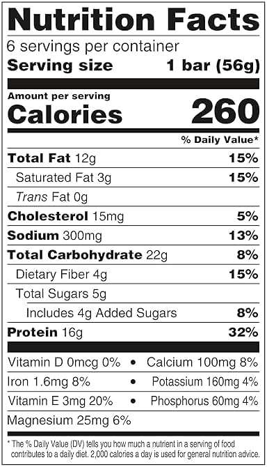 CLIF BUILDERS Protein Bars - Crispy Almond Salted Caramel - Reduced Sugar - Gluten Free - 16g Protein - No Artificial Sweeteners - 1.97 oz. (6 Pack) - Image 2
