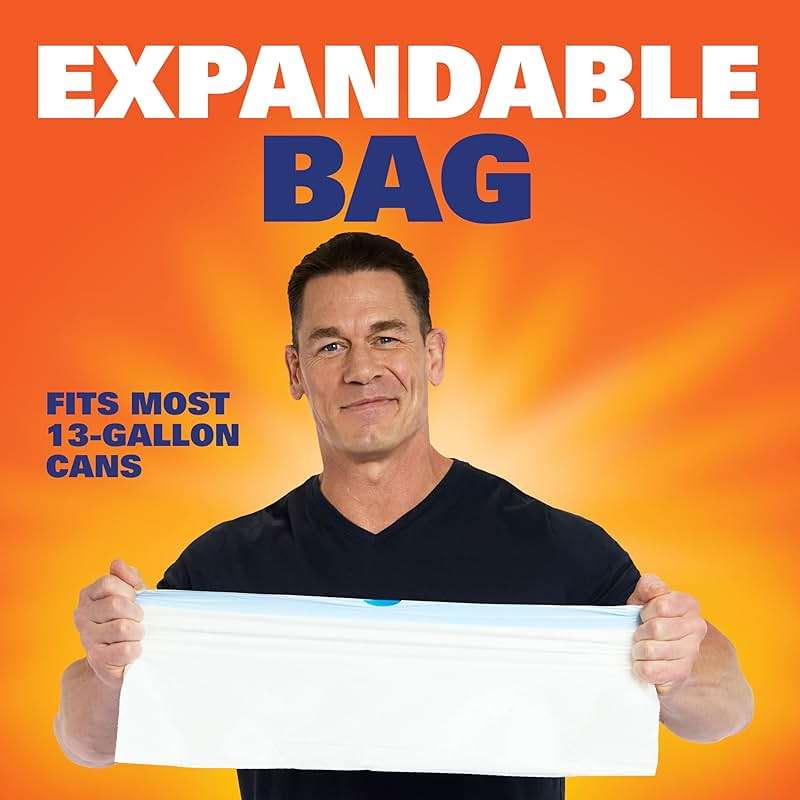 Hefty Ultra Strong 13 Gallon Trash Bags, Tall Kitchen Trash Bags 13 Gallon Size, Resist Leaks, Punctures, and Rips, Continuous Odor Control, White, Fabuloso Watermelon Scent, 80 Bags - Image 6